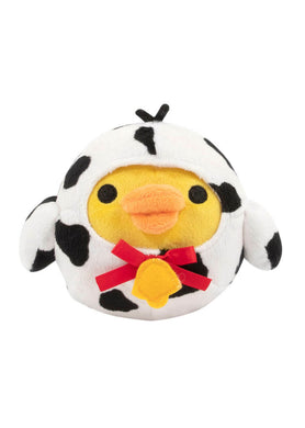 San-X Rilakkuma Kiiroitori Bird Dressed As Cow Plush